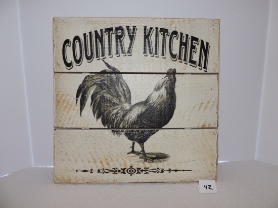 Wooden Country Décor, Country Kitchen, 15" x 15"