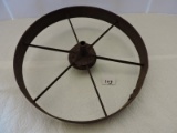 Vintage Spoked Metal Wheel, 15