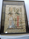 Framed Egyptian Print On Cloth, 37