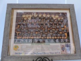 1986 Green Bay Packers Poster, Old Style, Plastic Frame, 27 1/2