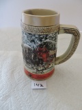 Budweiser Stein, 1987, C Series, Made In Brazil By Ceramarte, Handcrafted