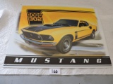 Mustang Boss' 302, Tin Sign, 16