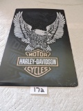 Harley Davidson Tin Sign, 12