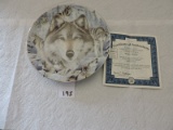 Plate, Winter Watch, Window to the Soul collection, Diana Casey, #2041A