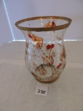 Crackle Glass Vase, 8