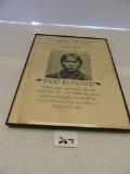 Framed The Apache Kid Poster, 8 1/2