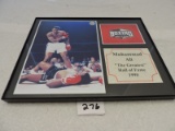 Framed Autographed Picture, Muhammad Ali, 8