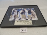 Framed Autographed Pictures, Snider, Mantle, DiMaggio, Mays, 8
