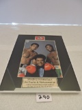 Framed Autographed Pictures, Joe Frazier, Muhammad Ali, 8