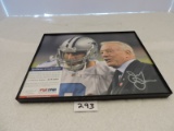Framed Autographed Picture, Jerry Jones, 8