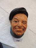 Boat Man, Bossons England World Copyright Reserved, 1967, Chalk Ware Wall Hanging
