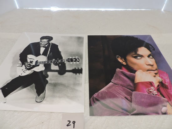 2 Pictures, Chuck Berry, Prince, 8" x 10"