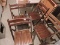 4 Vintage Wooden Chairs, Made In Romania