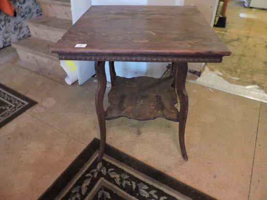 Antique Table, Wooden, 28 1/2" H x 24" x 24", LOCAL PICK UP ONLY