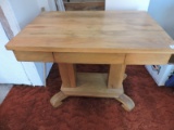 Wooden Table With Drawer, 36