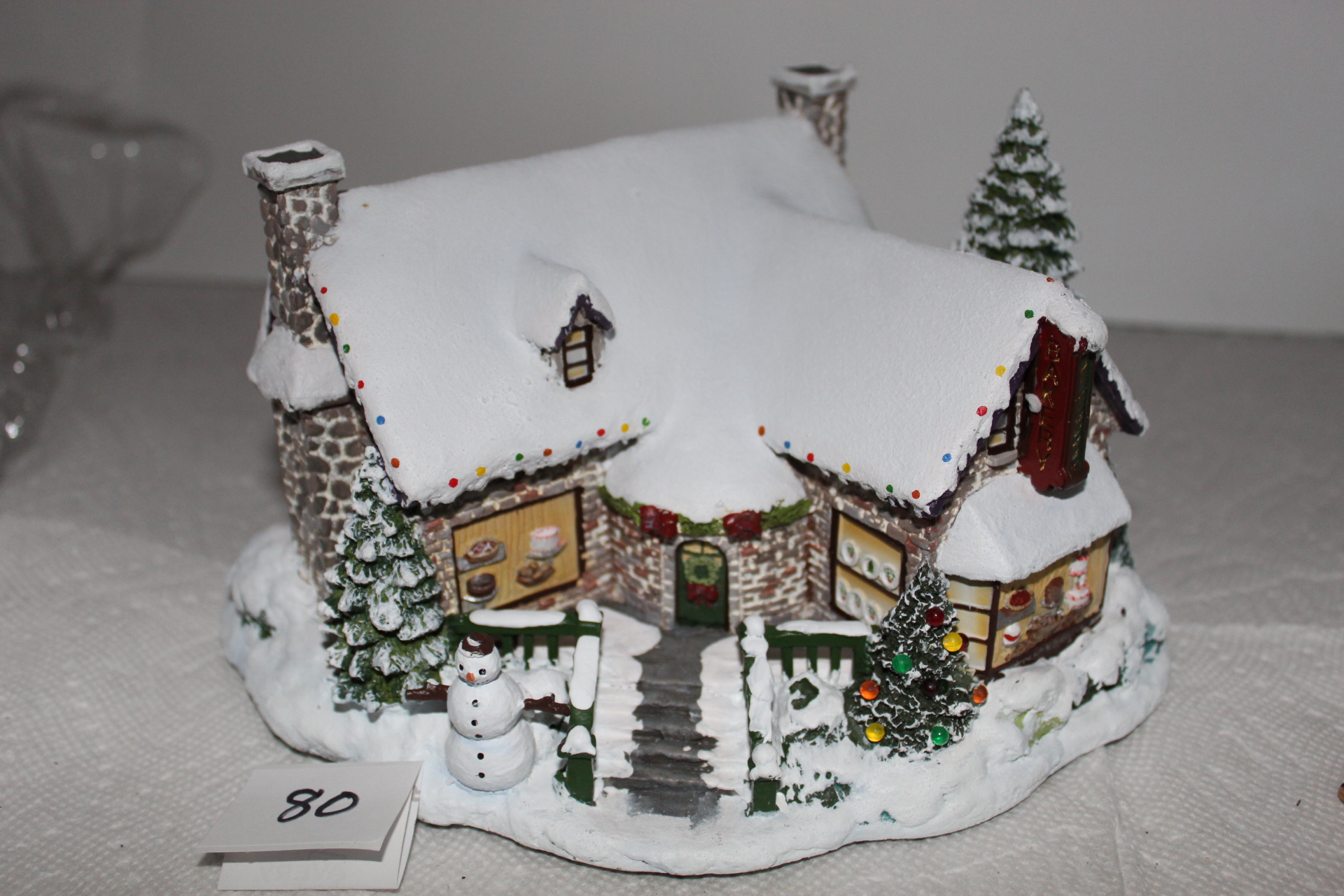 Hawthorne Village Yuletide Burkery 灯り付き Hawthorne Village Yuletide Burkery 灯り付き Thomas Kinkade's