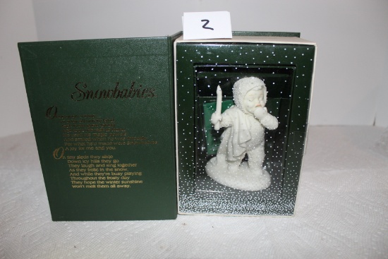 Snowbabies, I'm So Sleepy, Dept. 56, #68810, Bisque, Porcelain, 4" Figurine, NIB