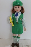 Tender Memories, Girl Scout, Porcelain, 3rd In Series, 1995, Avon Collectibles, Numbered, 14