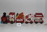 4 Piece Christmas Train, Porcelain Bisque, Artmark, 16