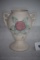 Hull, USA, Open Rose Double Handle Vase, 131-4 3/4