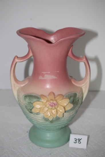 Hull Art Water Lily Vase, USA, L-11, 9 1/2", Scratches on bottom, tape