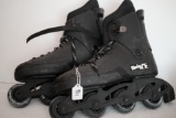 Pair of Roller Blades, Black Ice, Assumed To Be Size 8-No Marking