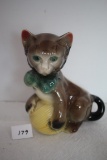 Ceramic Cat Planter, 8 1/4