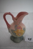 Hull Art Pottery Magnolia Ewer Pitcher, USA, #14, 4 3/4