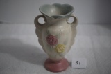 Hull, USA, Open Rose Double Handle Vase, 121-6 1/4