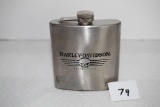 Harley Davidson Stainless Steel Flask, 6oz, 4 1/2