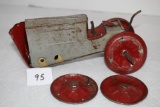 Metal Toy Tractor For Parts or Restoration, Woodhaven Metal Stamping Co., Bklyn NY