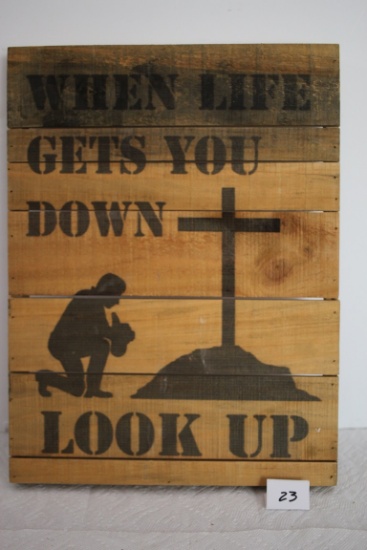 Wooden Sign, American Sportsman Sign Company, Inc., 16" x 12" x 1 3/4"