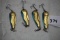 4 W-58, Hot Shot Fishing Lures, Pat. Pending, 2 1/4