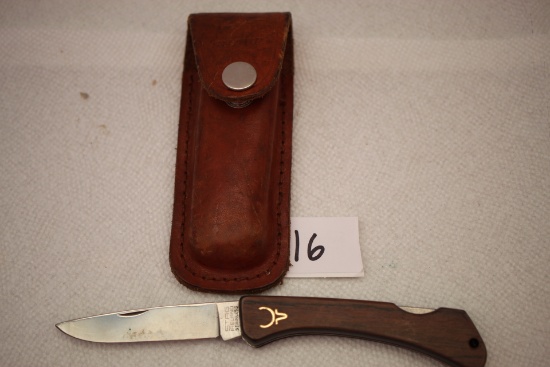 Knife & Leather Case, Stag Ireland, Stainless, 3" Blade