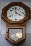 31 Day Clock, Hanging, Key Incl., 22