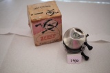 Zebco Spinner, Model 44, Casting Reel, Zebco Company, Tulsa Ok., Pat.#2675193, Box is for Model 11