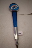 Miller Lite Beer Tapper Handle Plastic/Metal, 14 1/4