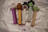 5 Assorted PEZ Dispensers