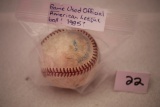 Baseball, Game Used Official American League Ball
