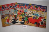 3 Archie Series Comics, #164-1966, #178-1967, #149-1964-Has writing