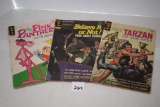 3 Gold Key Comics, Tarzan-1971, Ripley's Believe It or Not, 1974, The Pink Panther-1971