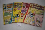 4 Richie Rich Comics, Harvey World, #6-1979-Cover loose, #85-1979, #89-1978, #80-1978