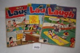 3 Laugh Comics, Archie Series, #197-1967, #187-1966-corner damaged, #162-1964, Close Up Inc., Publ.