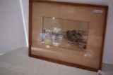 Framed & Matted Fecamp Normandie Etching by Georges LeMeilleurs, Albert Rouiller Art Galleries