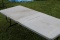 Folding Table, Plastic/Metal, 6' x 29 1/2