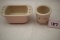 Longaberger Pottery, 2 Pieces, Made In USA, 4 1/4