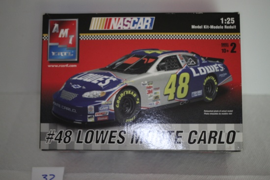 Lowes Monte Carlo Plastic Model Kit, #48, AMT/Ertle, #38072, 1:25 Scale, Pieces not verified