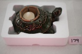 Ceramic Sea Turtle Votive Holder, Partylite, 6 1/2