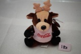 Coca Cola Bean Bag Plush, Reindeer In Shirt, 1997, Style#0133, 6