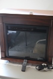 Electric Fireplace & Remote, Wooden Box, Metal Insert, Twin Star Int'l., Works, LOCAL PICK UP ONLY